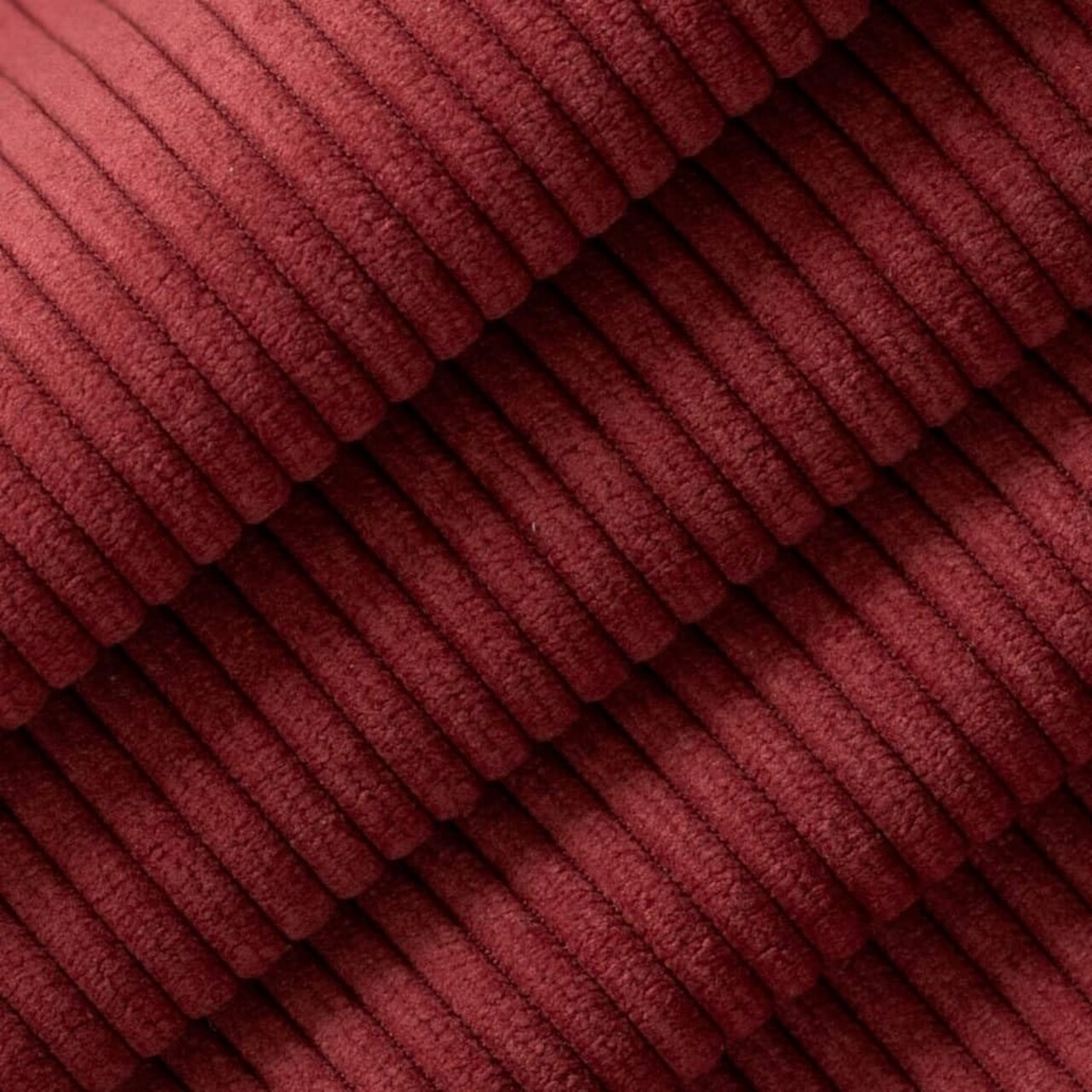 Red Small Scale Corduroy Chenille Upholstery Fabric by The Yard - SKU: Cosmo Cherry